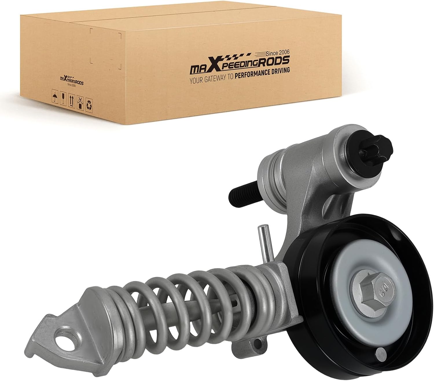 maXpeedingrods Belt Tensioner Assembly with Pulley for Chevrolet Trax Buick Encore 2013-2020 Chevrolet Cruze 2011-2016 Cruze Limited 2016 Sonic 2012-2019 1.4L Replace# 25195388 55565236 55352021