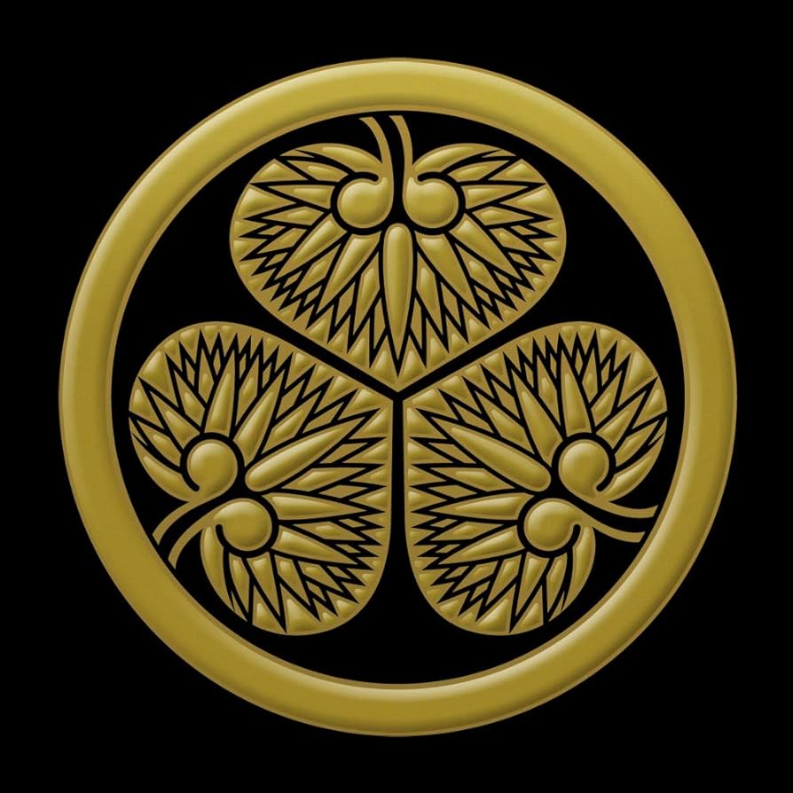 徳川　三葉葵　　キセル Amazon.co.jp: 戦国武将 家紋 蒔絵シール 家紋ステッカー「徳川