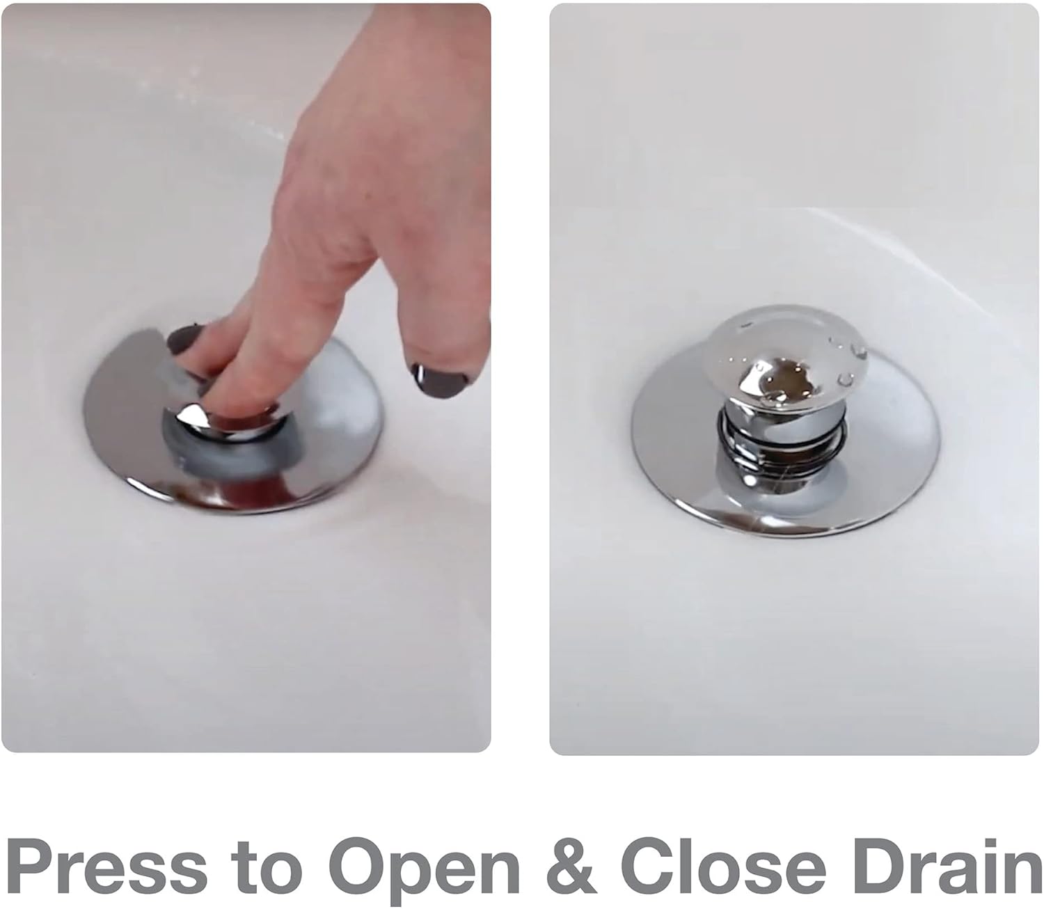 Danco 10528 EZ Drain Cover for Bathtub, Chrome 4.6 x 4.4 x 5.9 inches 4.6 x 4.4 x 5.9 inches Chrome