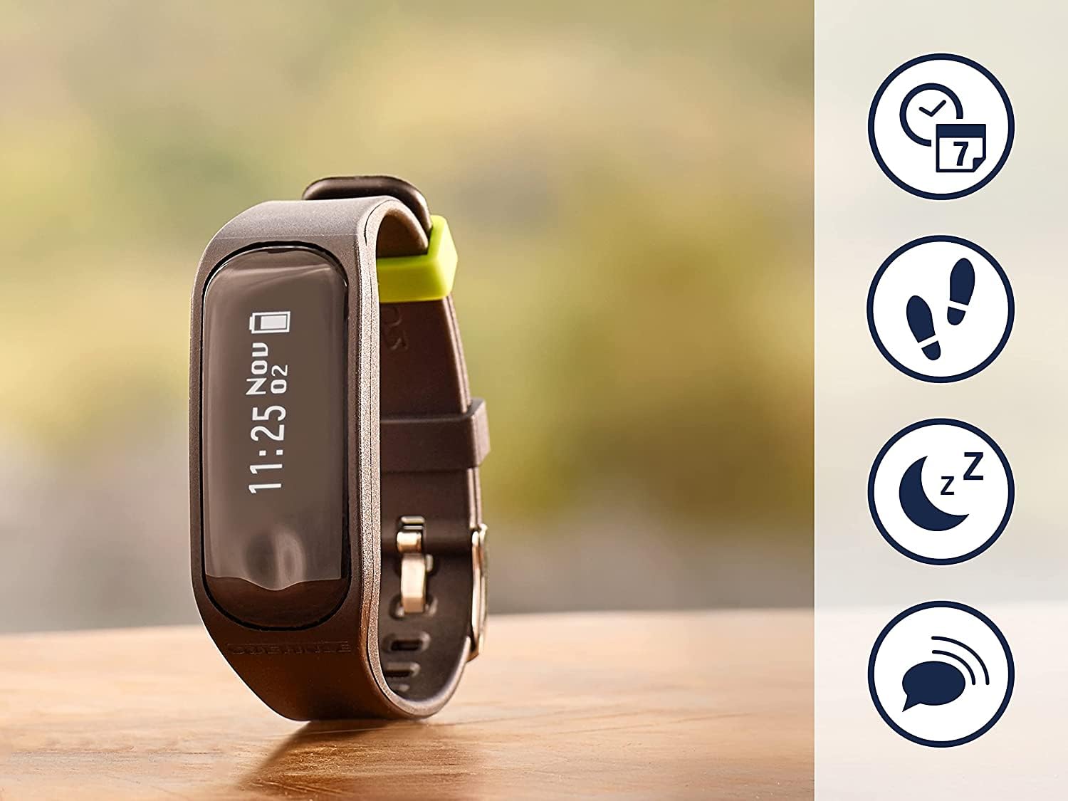 Soehnle Fitnesstracker Fit Connect mit Bluetooth-Anbindung, Fitnessarmband mit bis zu 10 Tagen Laufzeit zählt Schritte und Kalorienverbrauch, Fitness Armbanduhr mit Schlafanalyse
