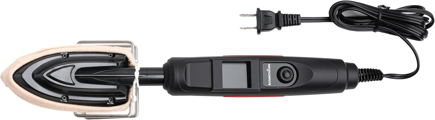 Edge Banding Iron with LCD display. Adjustable temperature from 0°C - 220°C for Woodworking, Veneer, RC Hobbie Arts & Crafts and Textile.