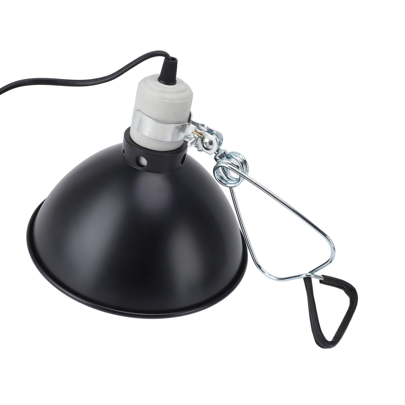 Fdit Paralume Riscaldante per Rettili con Luce UVA UVB, Materiale Metallico, Potente Calore da 300 W per Vari Rettili (Spina europea 220 V)