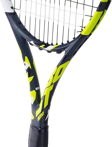 Miniatura 7 de Babolat Boost Aero - Raqueta de tenis (amarillo) con pelotas de tenis (añade una bolsa y agarres opcionales)