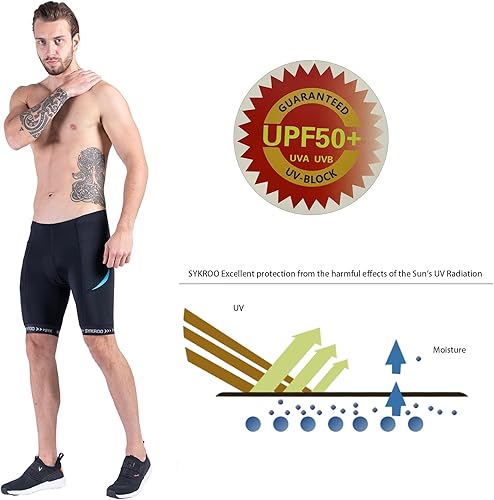 Miniatura 4 de Cycle Shorts Men Padded Bicycle Riding Pants Bike Biking Clothes Accessories Pockets UPF 50+