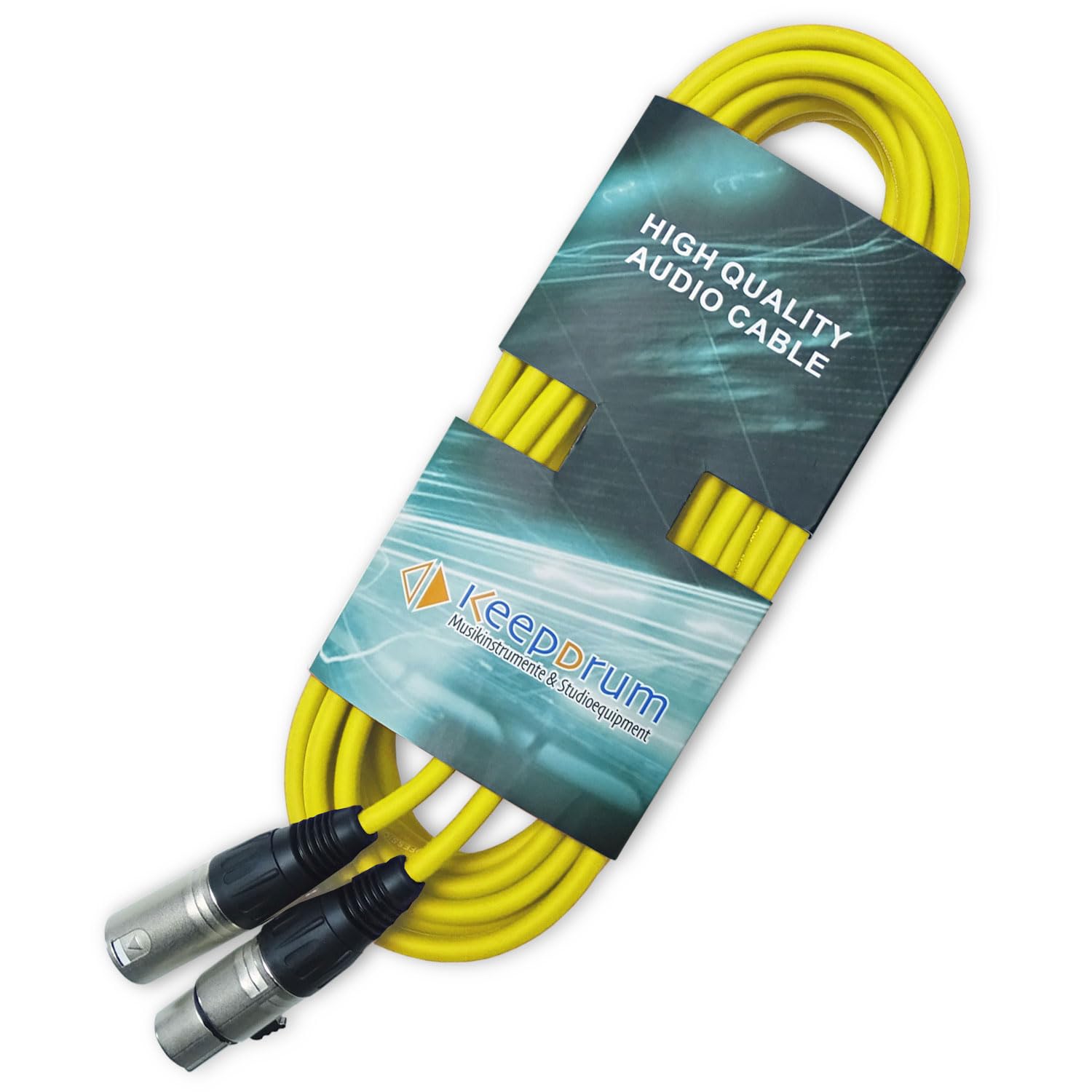keepdrum Cable de micrófono XLR de 3 pines, longitud 10m 7 unidades