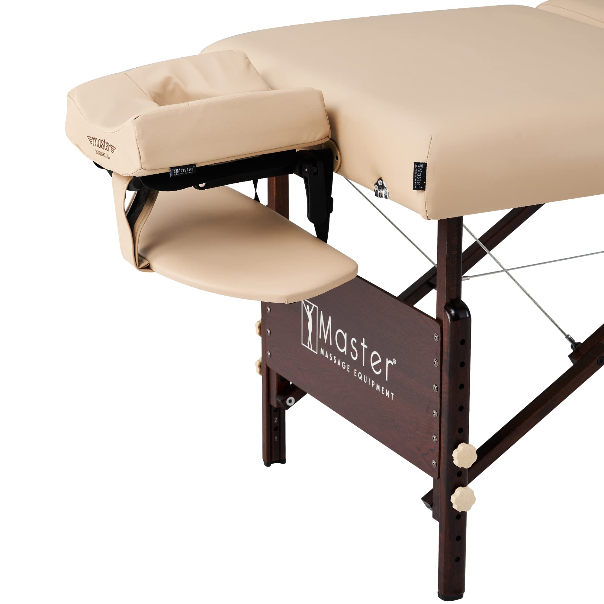 Master Massage Del Ray Salon Therma Top - Lettino pieghevole per massaggi e cosmetici, riscaldabile, schienale regolabile con cuscino musicale, altoparlante Bluetooth