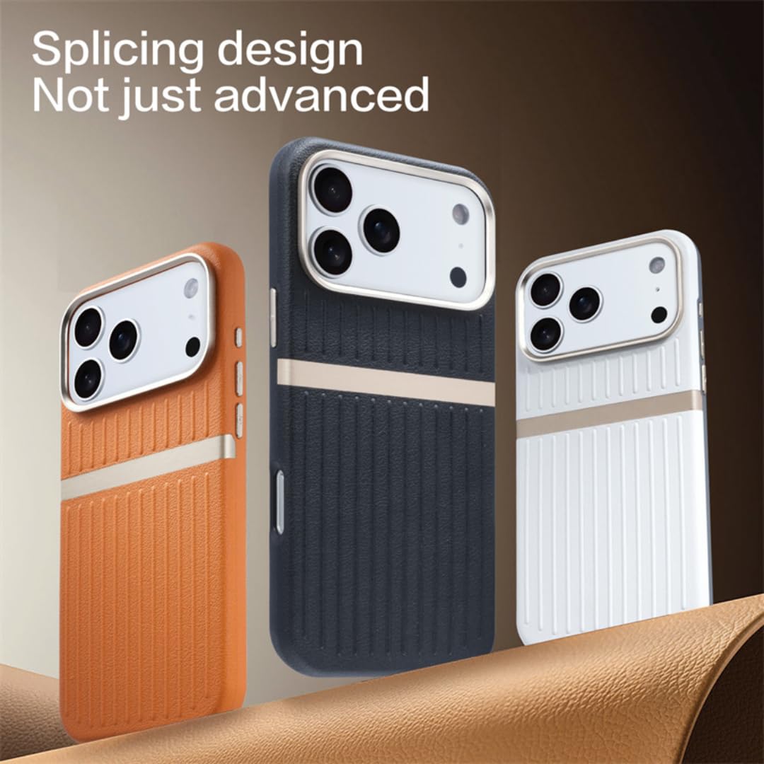 Étui en Cuir magnétique pour iPhone 15 avec Chargement sans Fil et Coque élégante (pour iPhone 15/Noir)