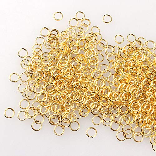 Crafteez Golden Finish Jump Ring Pack 0f 100