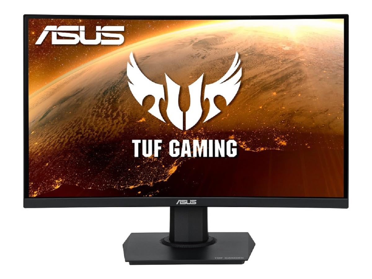 ASUS TUF Gaming VG24VQE - Ecran PC gaming 23,6" FHD - Dalle VA Incurvée - 1ms - 165Hz - 1920x1080 - 250cd/m² - 1x DP & 2x HDMI - ELMB - AMD FreeSync Premium - Haut-parleurs - Shadow Boost