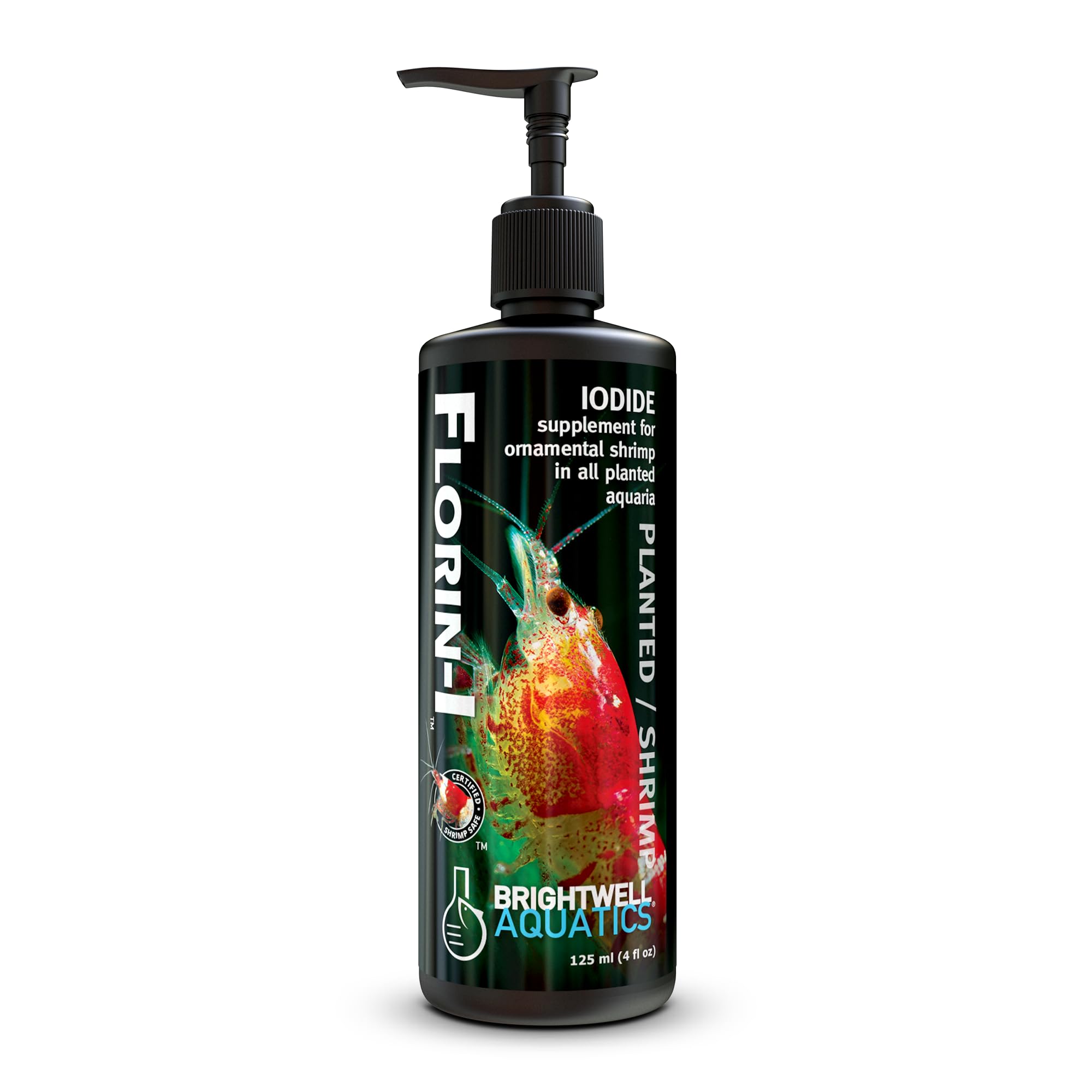 Brightwell Aquatics Florin-I Iodine for Crustacean Health, 125ml 125-ml