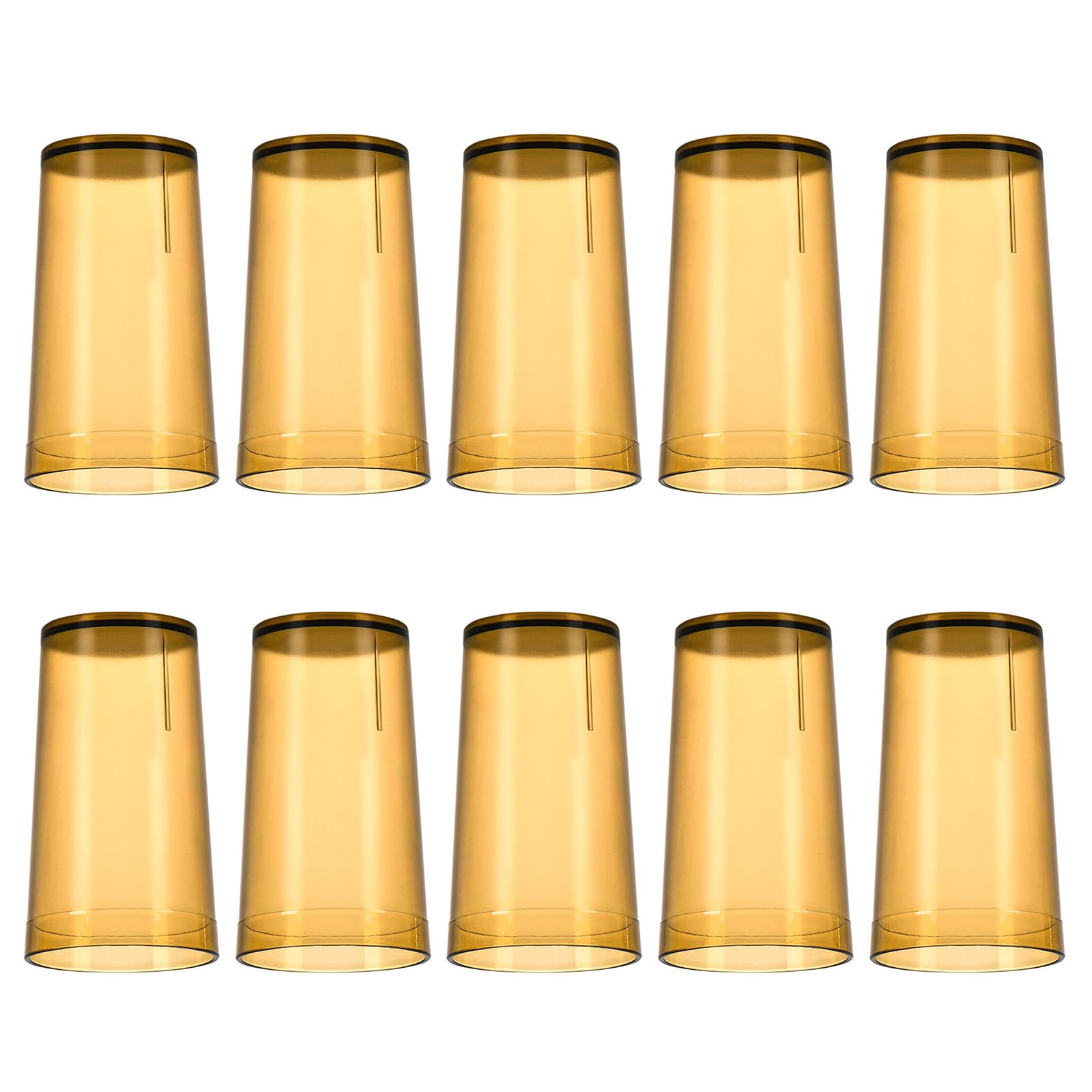 MICFENY Reusable Tumblers Drinking Water Milk Use Stackable Nonslip Suitable for Restaurant and Home Kitchens Pack of 10