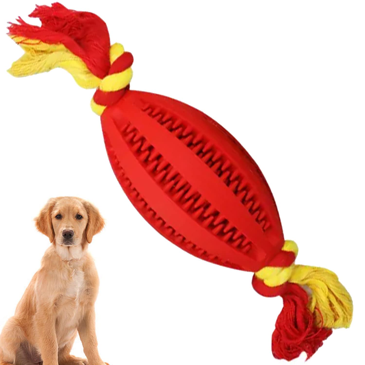 emily pets Dog Toy Pet Rubber Toy Molars Clean Teeth Rugby Medium and Large Dog Toys (Red) (B08X4D94MC) Amazon Price History, Amazon Price Tracker