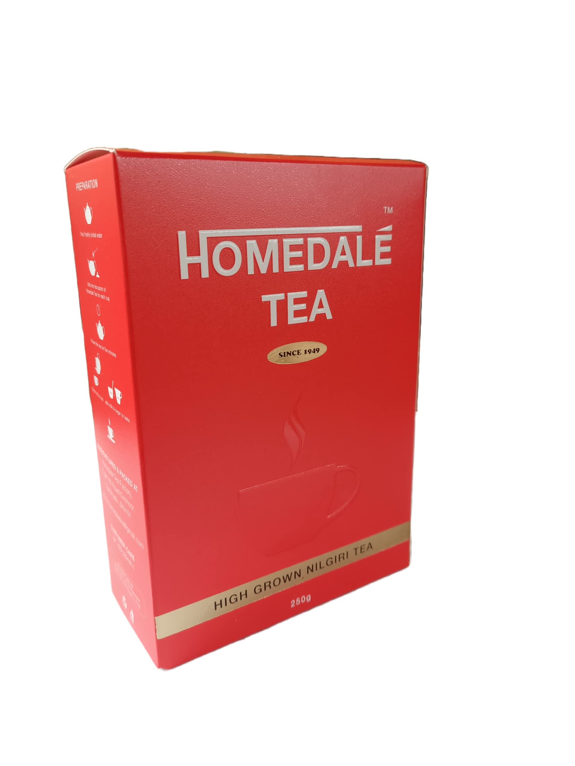 Homedale Tea 250 g | Pack of 1 | Total 250 g | High Grown Nilgiri CTC Tea (B0BRT1W4GW) Amazon Price History, Amazon Price Tracker