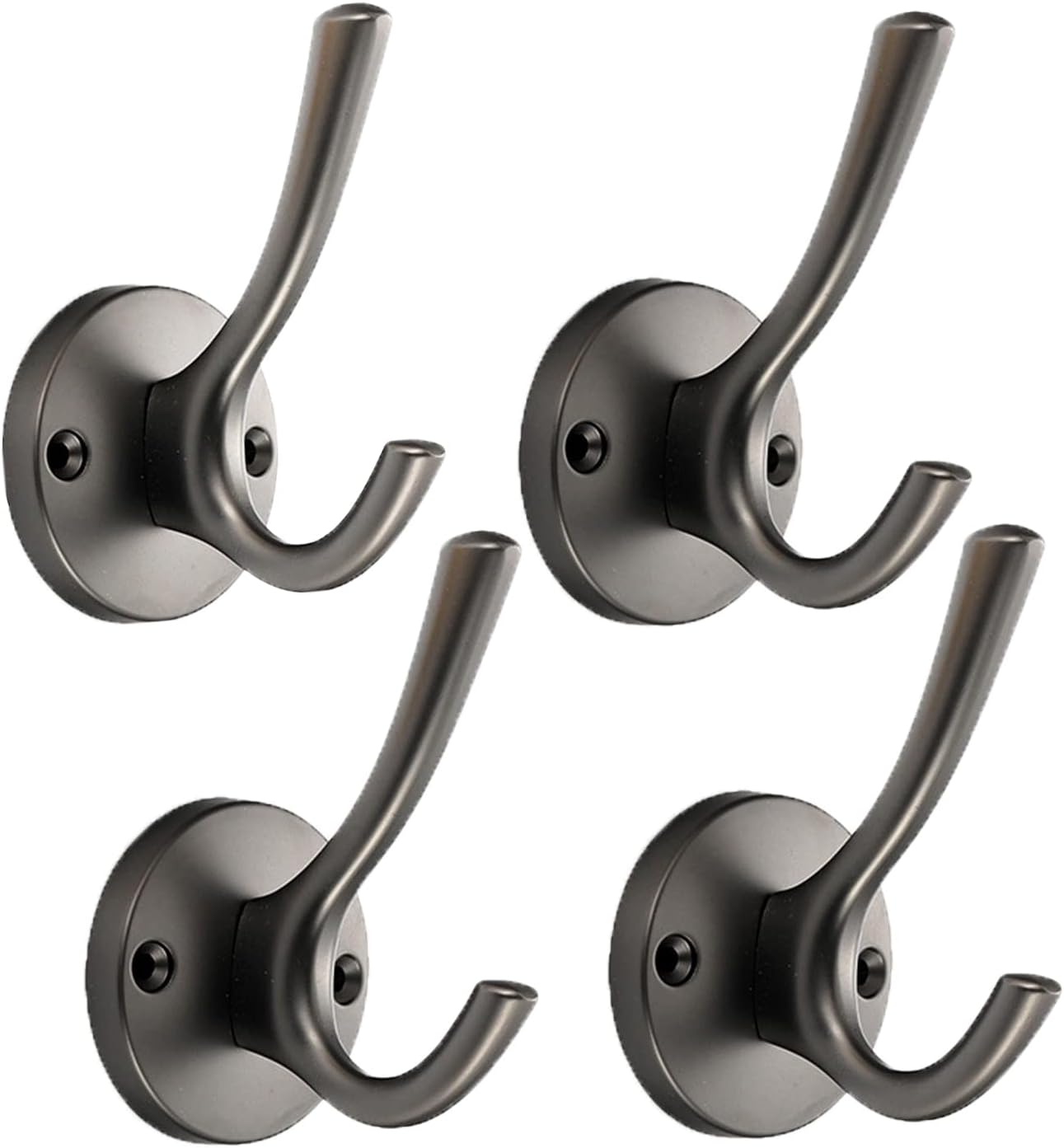 Wall Hooks 4 Pcs 𝐂𝐨𝐚𝐭 𝐇𝐨𝐨𝐤𝐬 Towel Hook Heavy Duty Thick Bath Robe Hooks