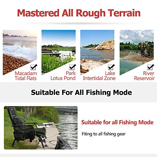 vingli folding fishing chair plus foot rest