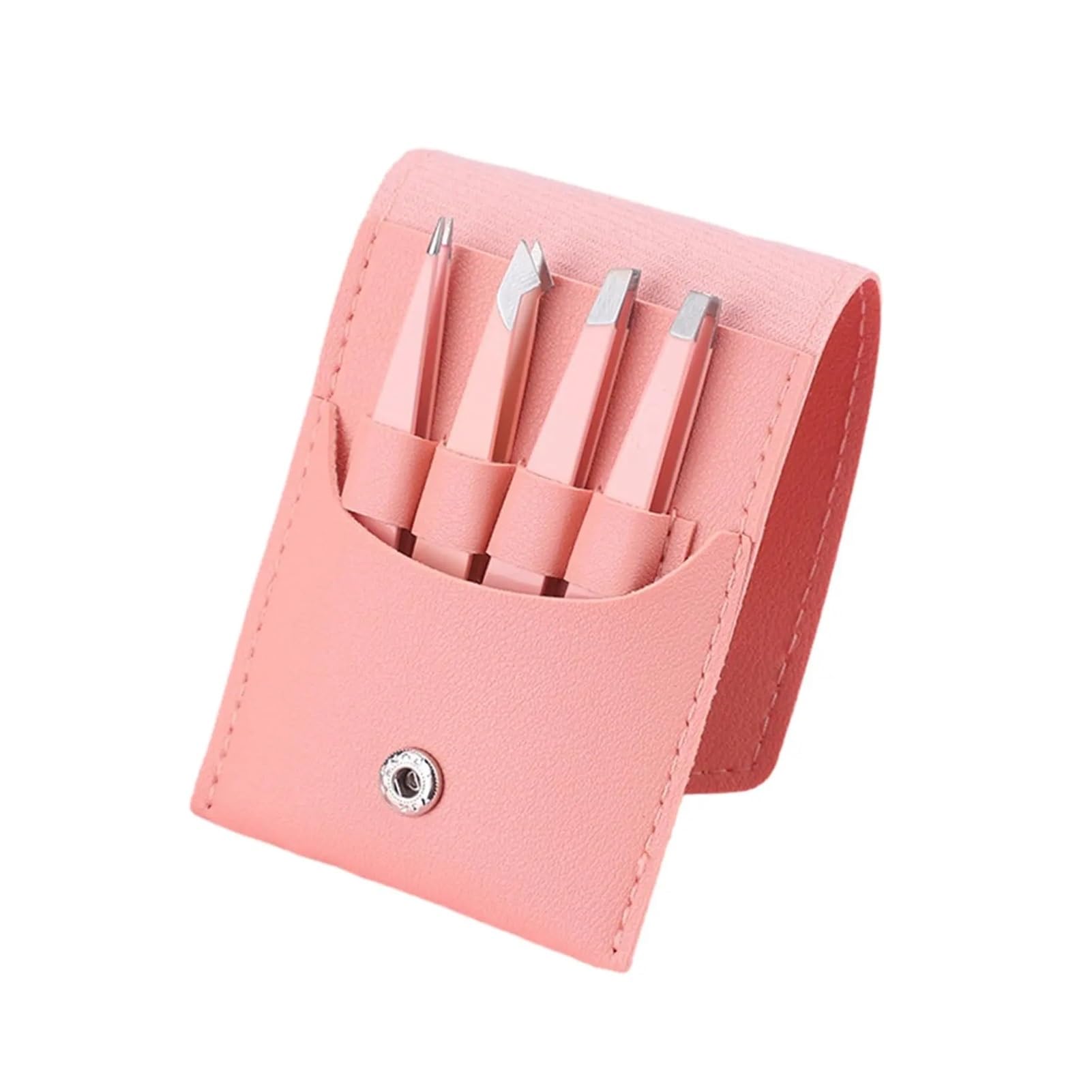 Zgxnyi Women's Pink 4 In 1 Eyebrow Tweezers 4Piece Tweezers For Tweezer Set For Facial Hair Eyebrow Men Twizzers Kit Grooming