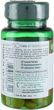 Nature's Bounty Vitamin B2, 100mg, 100 Tablets (Pack of 4)