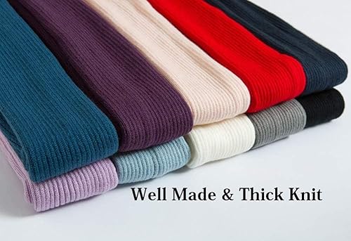 Miniatura 5 de CHUNG Mujeres adolescentes por encima de la rodilla hasta el muslo 29.5 pulgadas calentadores de piernas estribo térmico largo yoga ballet danza