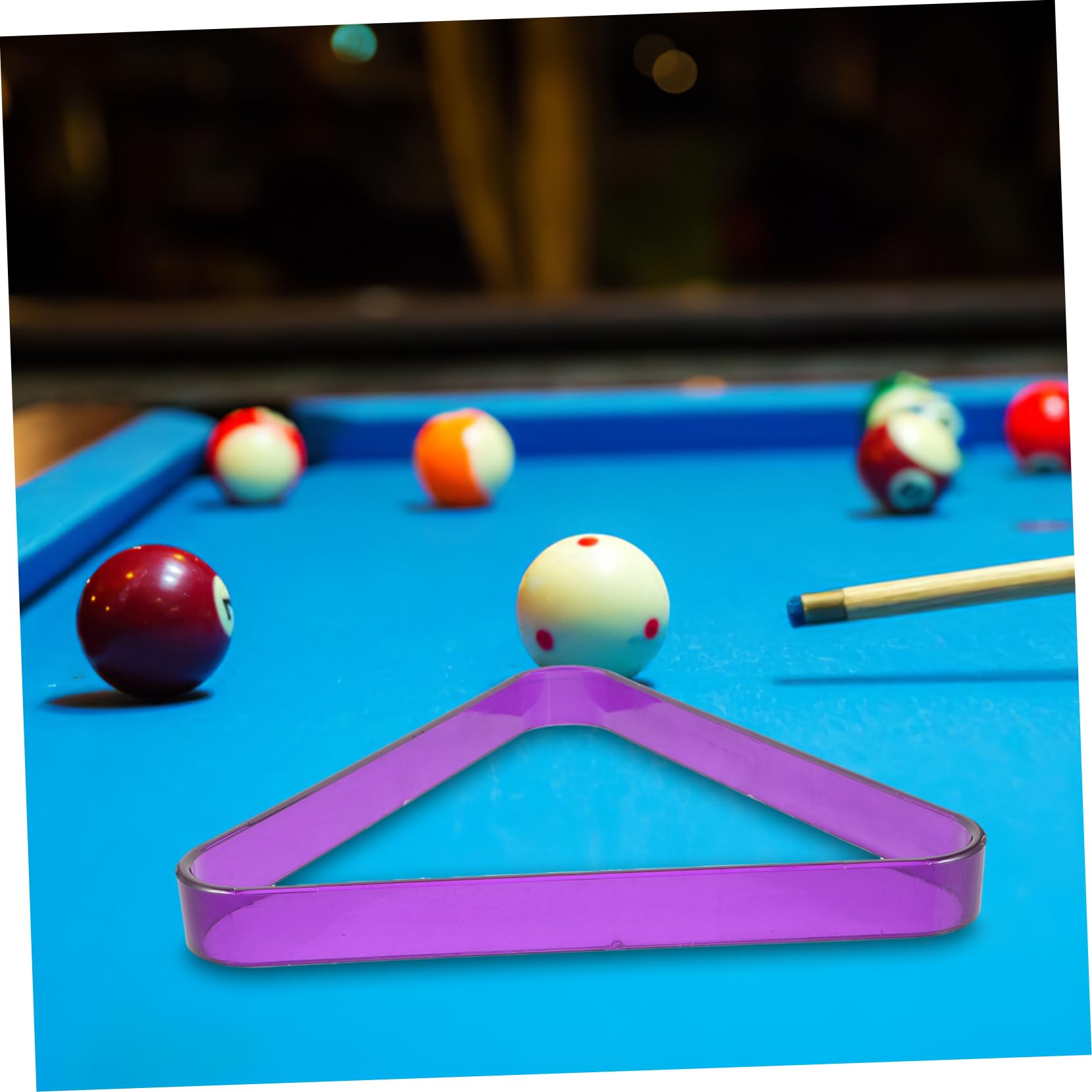 SUPVOX Billiards Tripod Pool Triangle Rack Mini Table Pool Balls Rack for Snooker Games