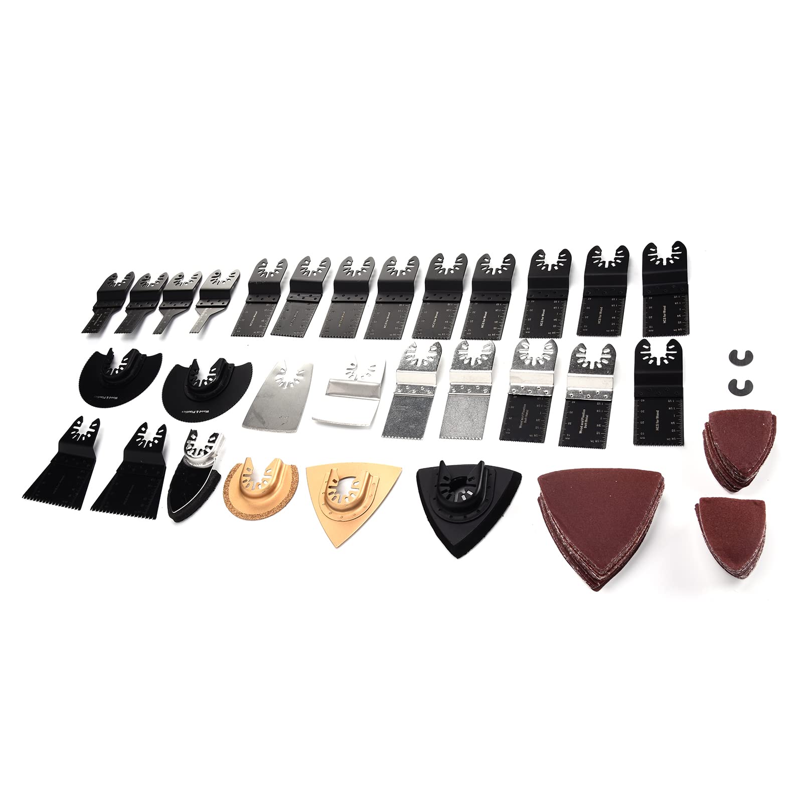Kit de hojas para herramienta oscilante, hojas de sierra multiherramienta de acero de alto carbono para metal y madera, kit de 22 piezas de accesorios para multiherramienta