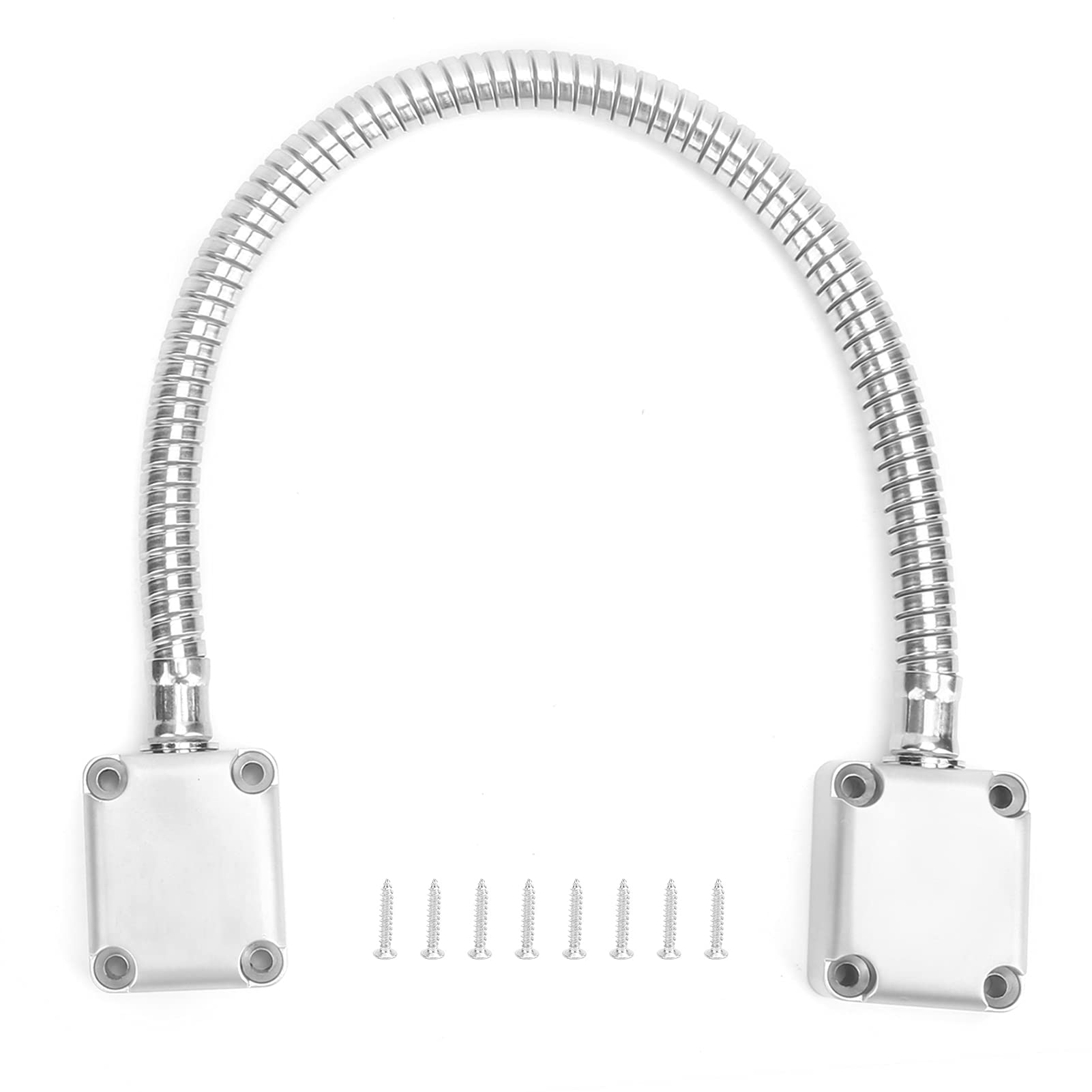 Protector de Cable de Alambre - Bucle de Puerta de Acero Inoxidable 401 - Tubo Corrugado de Cable de Puerta Blindado con Materiales de Primera Calidad para Control de Acceso de Montaje Expuesto