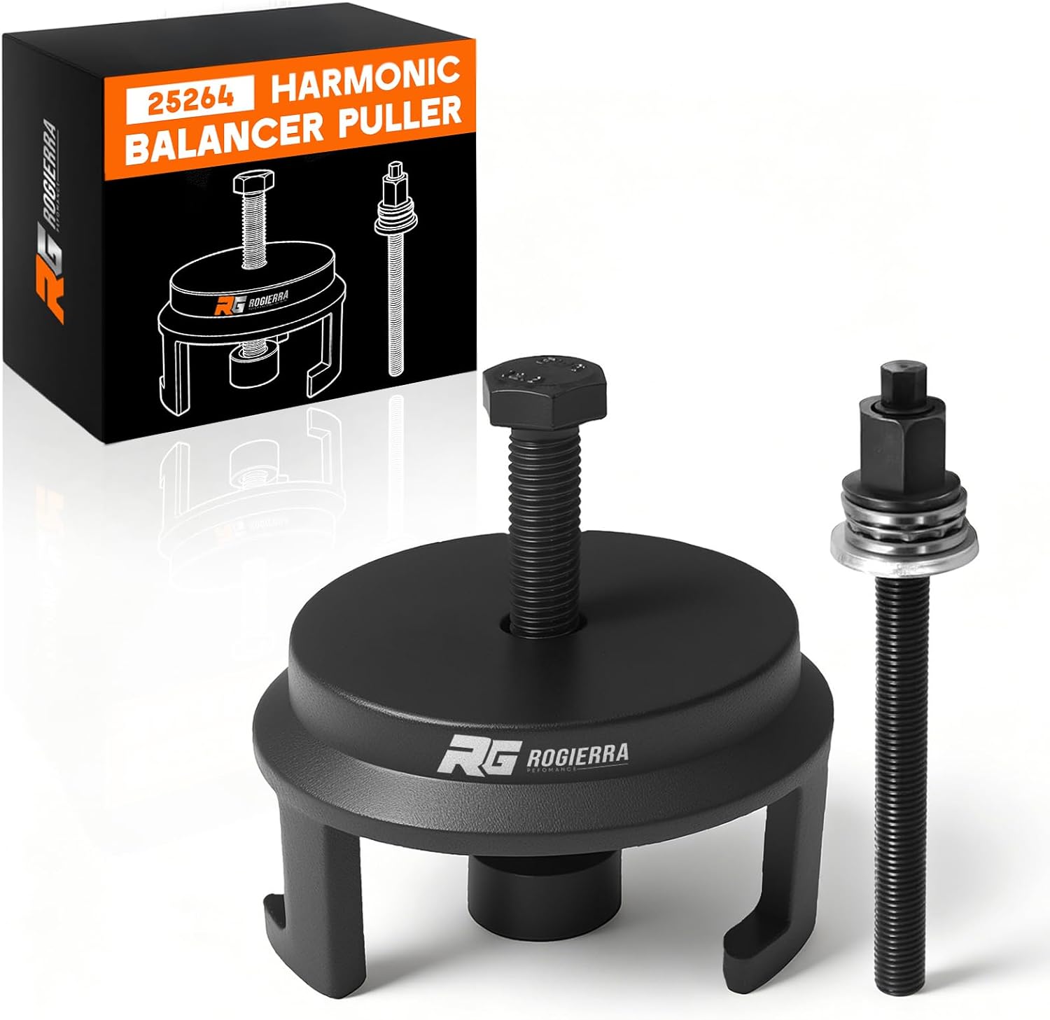 25264 Harmonic Balancer Puller for GM Chrysler Jeep Dodge,Harmonic Damper Puller for Engine Balancer Removal Replacement,LS Crank Pulley Puller