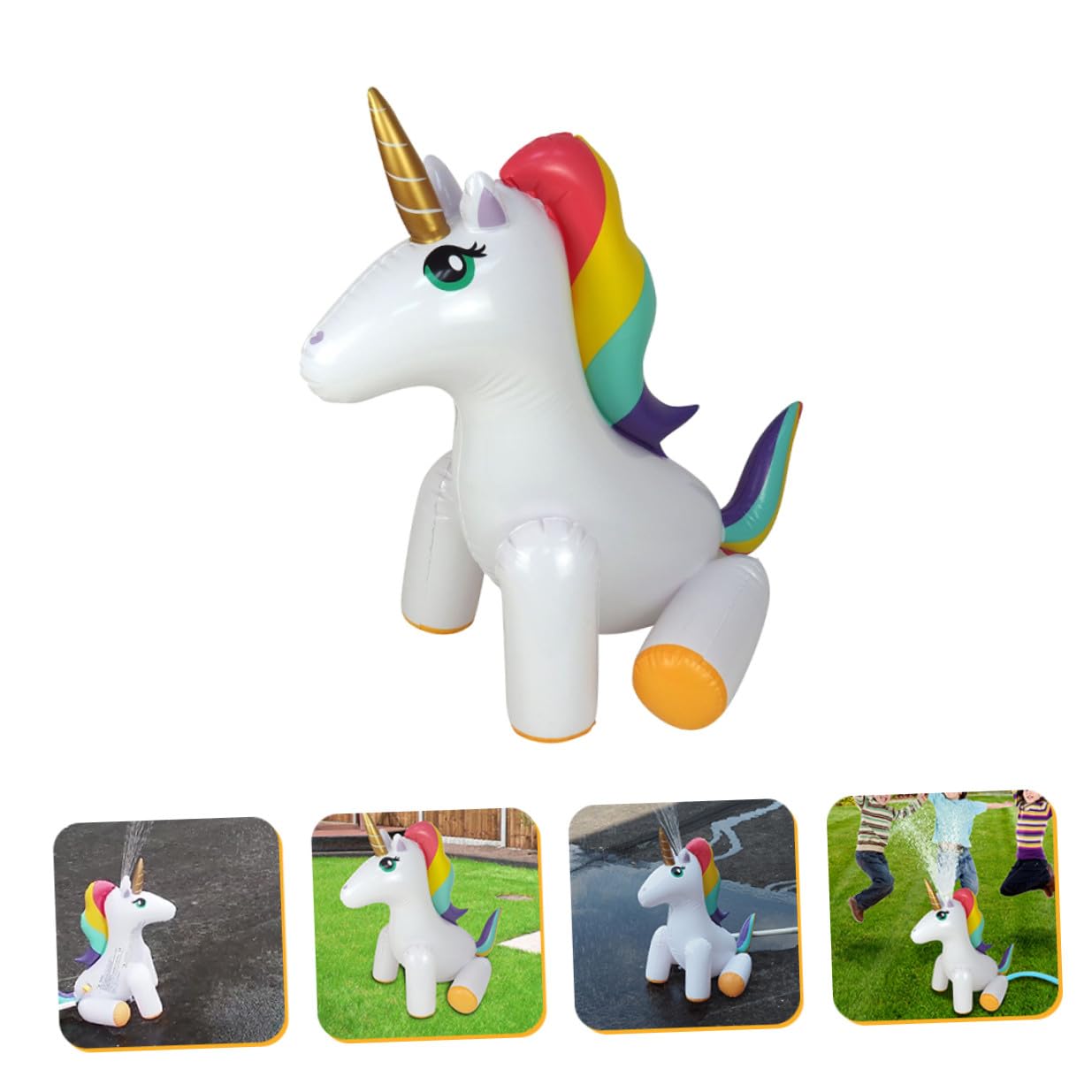 Spruzzatore Gonfiabile Unicorno Giocattolo Pvc per Ragazzo Ragazza