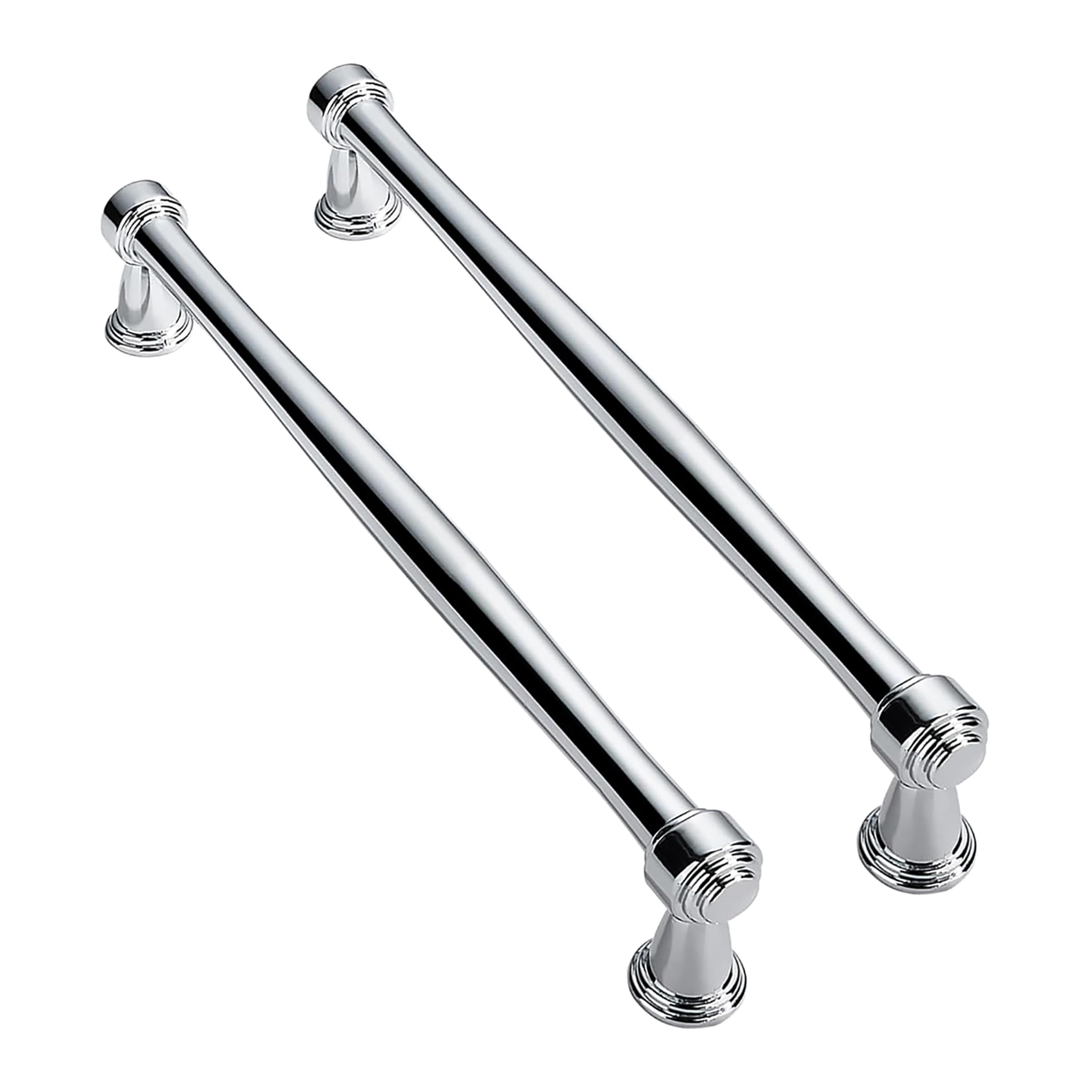 ZAUYX Solid Heavy-Duty 10-Pack 6 Inch Hole Center Polished Chrome Hardware is Suitable for Kitchens, cabinets, vanities, Bathroom cabinets — image 1