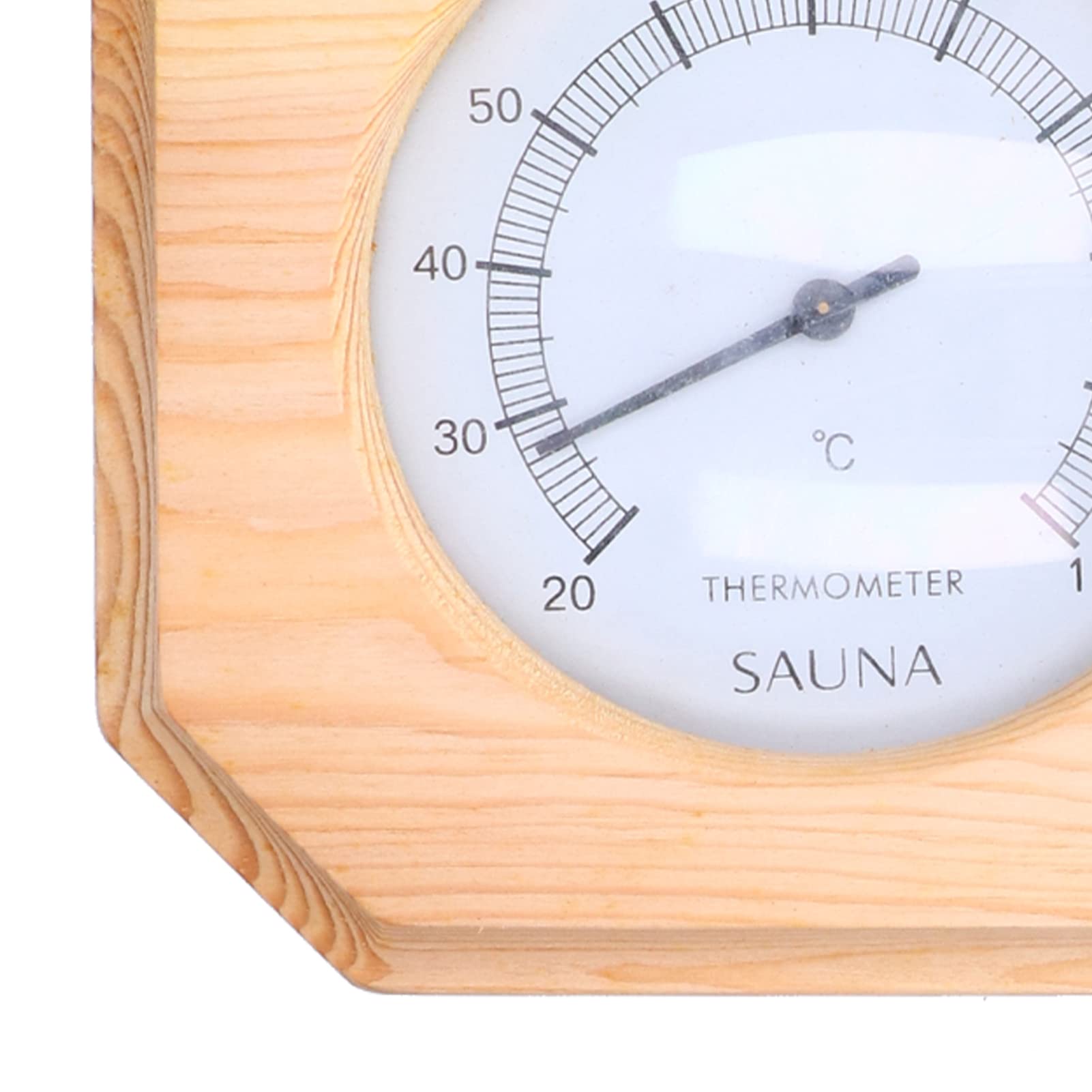 Drewniany higrometr do sauny, 10 do 120 stopni C, wysokotemperaturowy analogowy higrometr termometr, naścienny do hotelowej sauny Pomiar wilgotności w pomieszczeniu