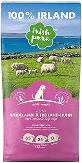 Irish Pure Premium Dry Dog Food, High Meat Content, Vitamins, Grain Free, Sensitive, Dry Dog Food for All Breeds product image