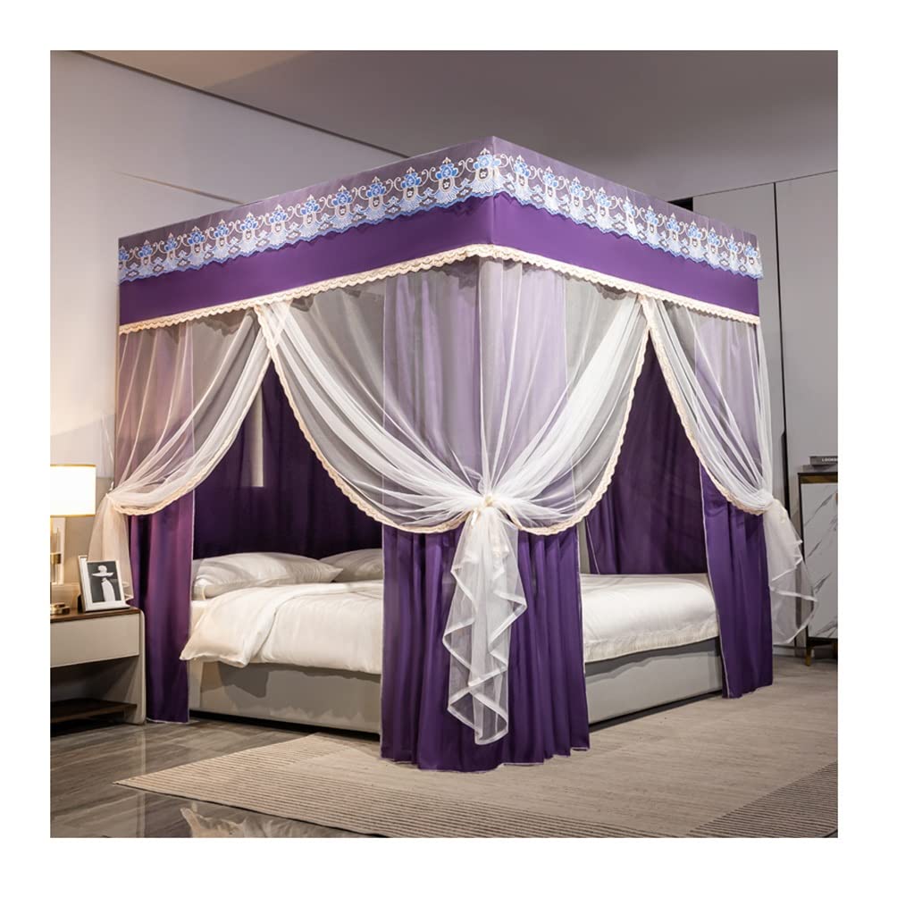 Rideau de lit à 4 coins pour chambre de princesse et lit garçon G