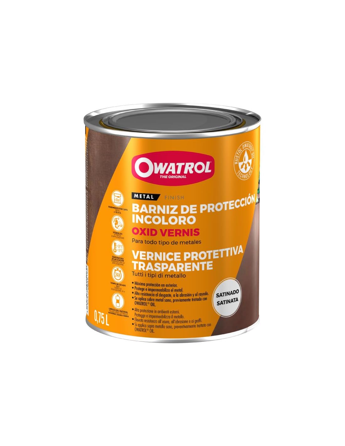 Owatrol Oxid Vernis Clear Protective Varnish - Satin - 750ml
