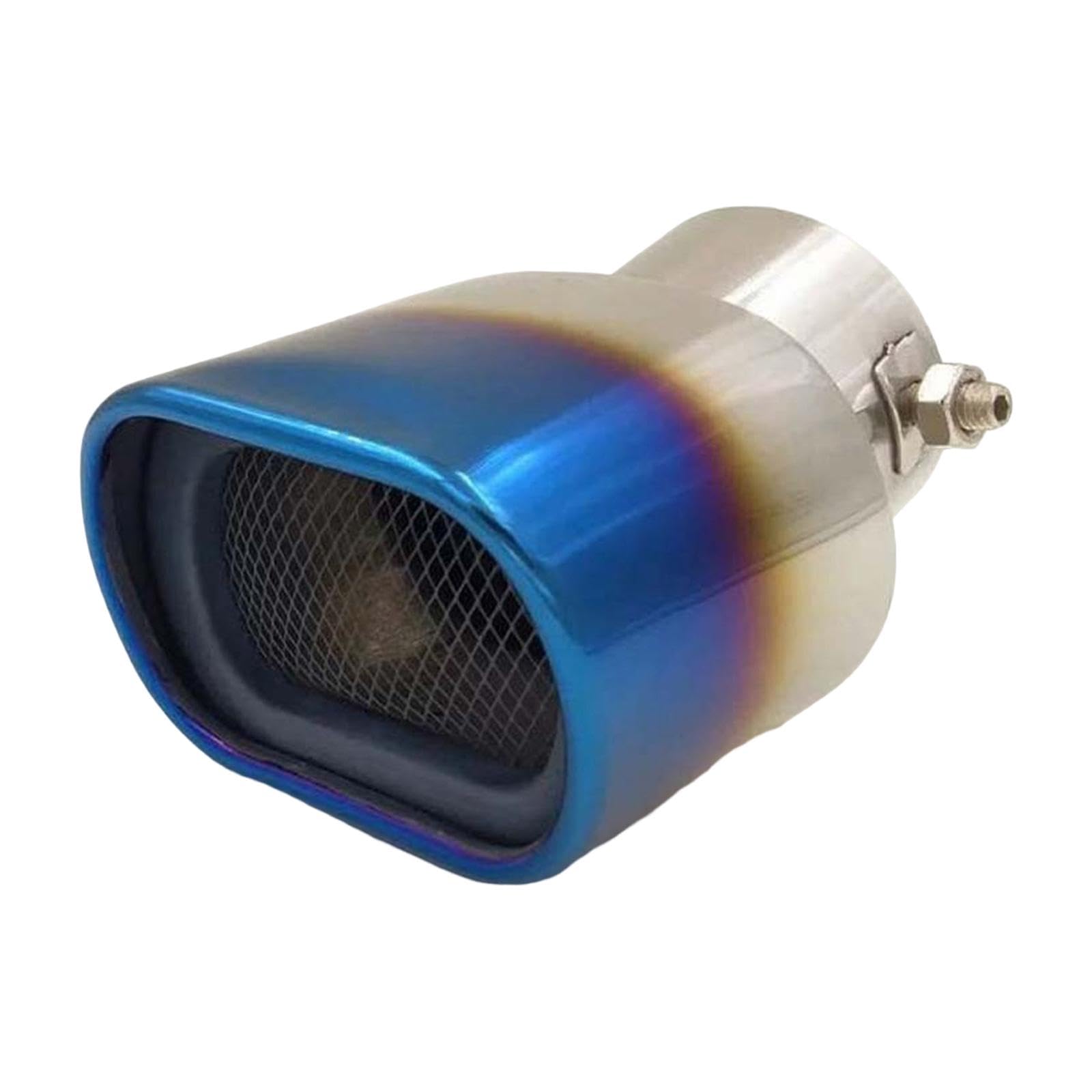 Exhaust Tip Muffler with Screw Tail Muffler Tip for Smart Square Roasted Blue-image-21