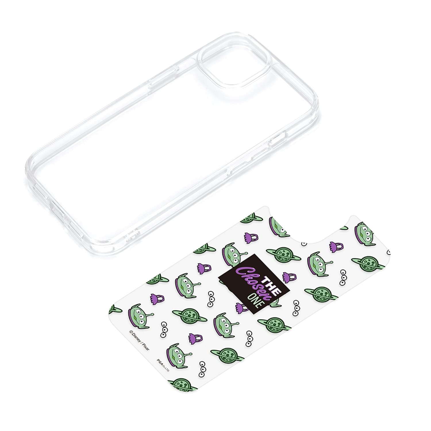 Premium Style iPhone 13 mini用 抗菌ハイブリッドケース [エイリアン] PG-DPT21J04LGM