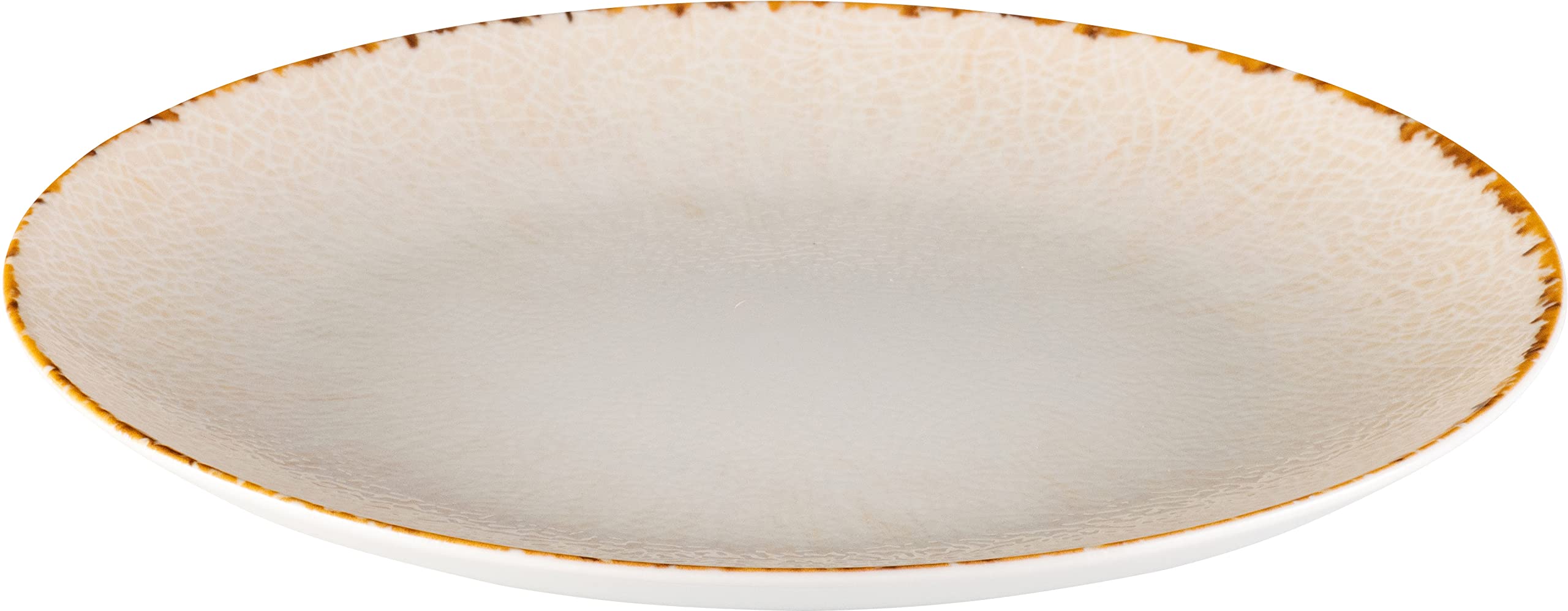 Hazel & Bos Juntos - Juego de platos (6 unidades, porcelana, 24 cm, artesanal, para postres y desayunos)
