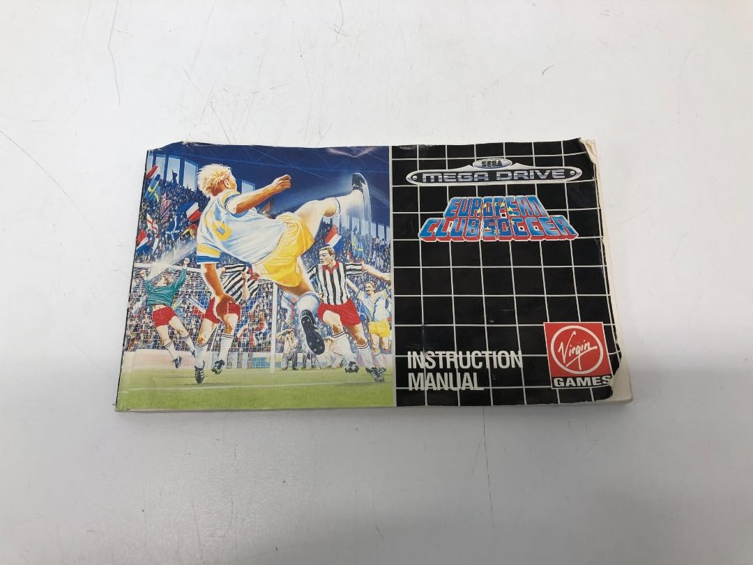 Jeu European Club Soccer - SEGA Megadrive - Boîte Et Notice - Très Bon état