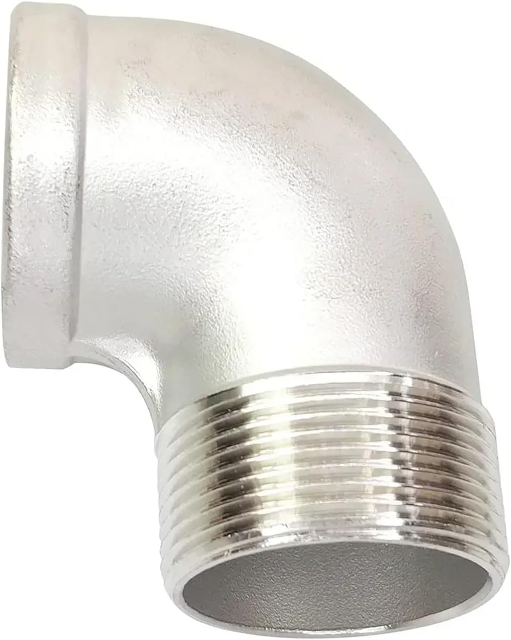 1pc 1/4" 3/8" 1/2" 3/4" Female X Male 90 Degree Elbow Coupler Pipe Connector Stainless Steel Gas Pipe Fitting(1)