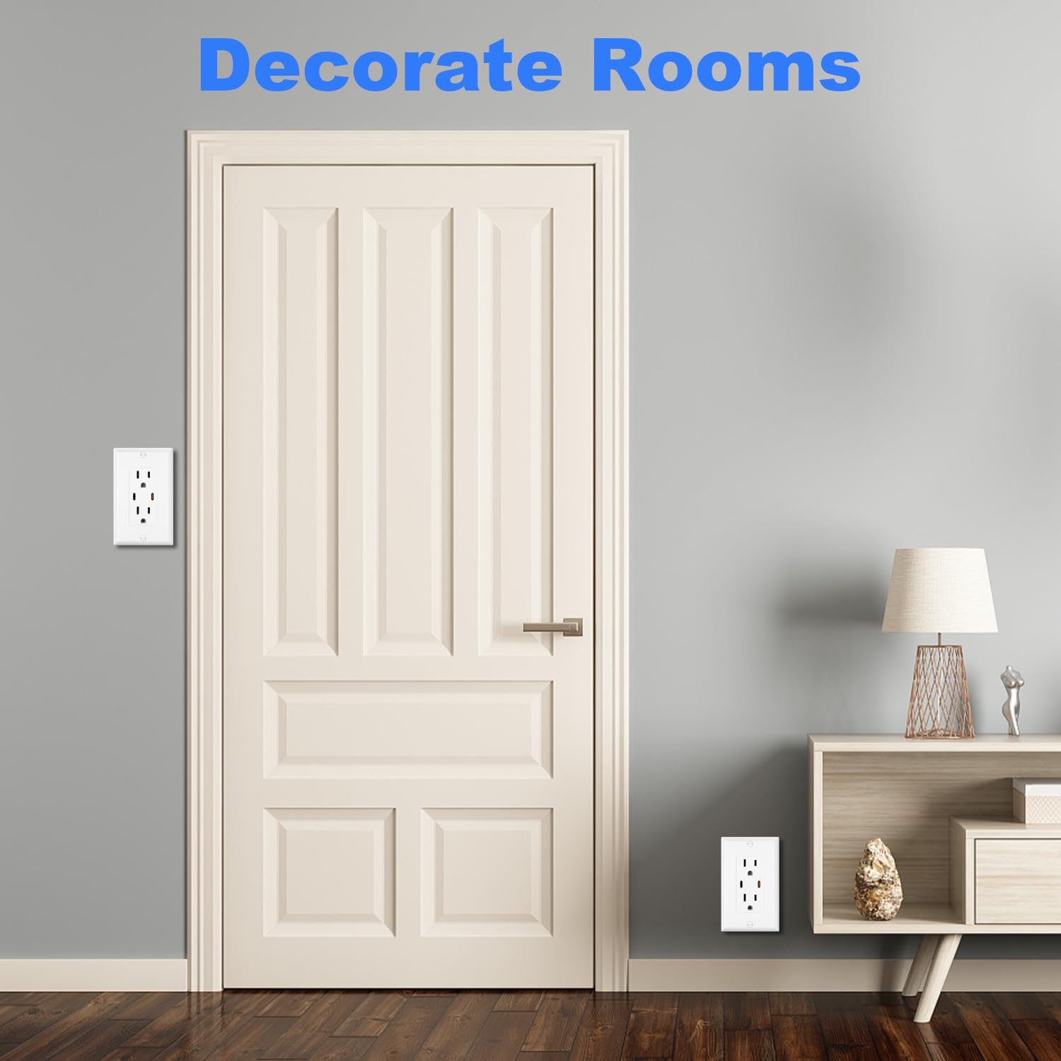 Decorator Wall Plate, Light Switch Outlet Cover with Screws, 1-Gang Standard Size 2.76"W x 4.5"H, Glossy White (40 Pack)