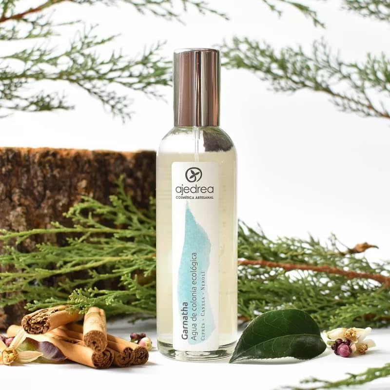 Garnatha Agua de Colonia Ecológica para Hombre, 100 ml, Notas Especiadas y Amaderadas, Ingredientes Ecológicos, Artesanal
