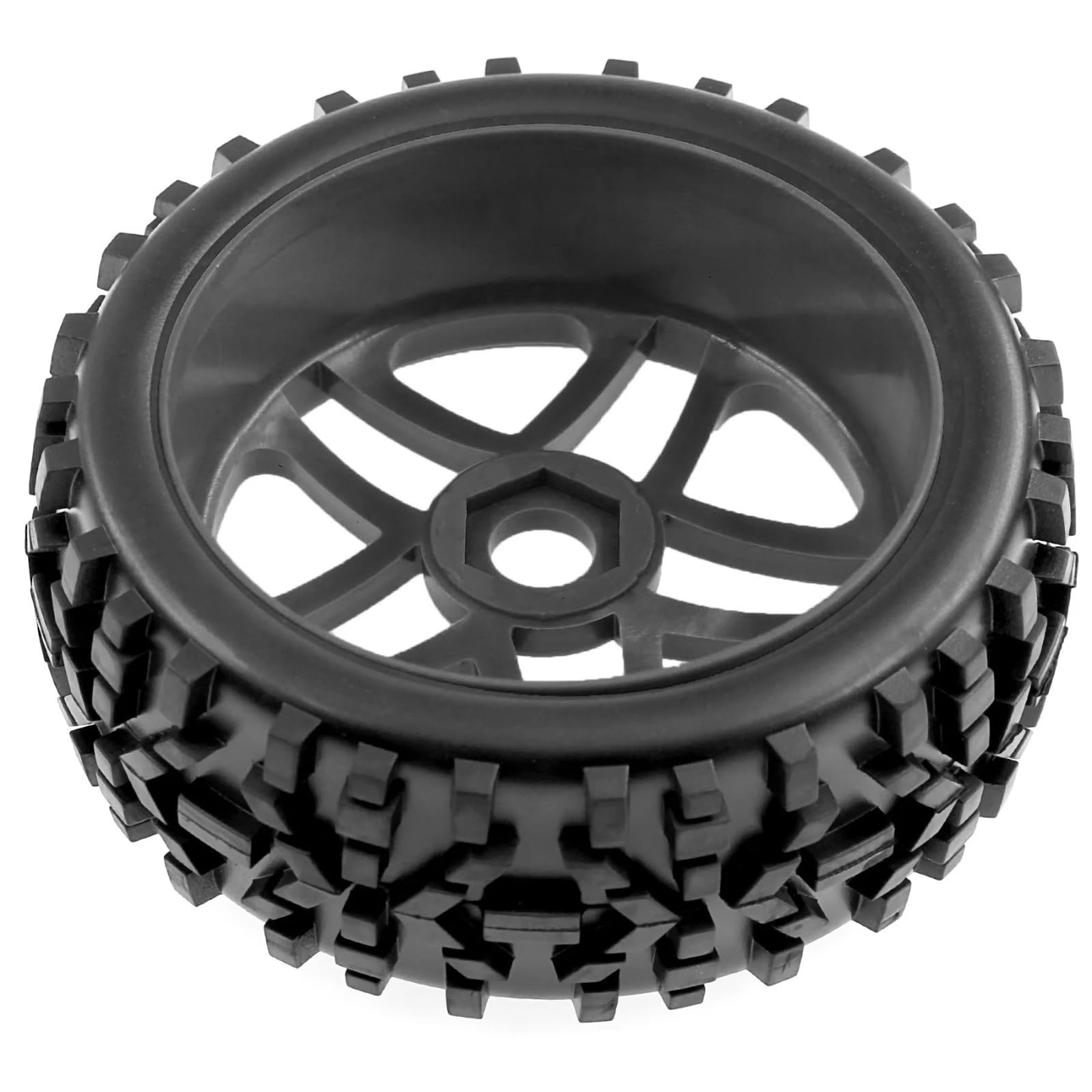 para Arrma para Typhon 3S 6S para Kyosho para Losi para Traxxas para Redcat para Buggy 1/8 4 Uds OD,72 "Ruedas Neumáticos Goma Llantas Hexagonales 17mm RC Juego NeumáTicos Ruedas RC