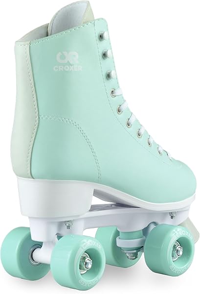 Lea - Patines de Ruedas, Color Verde y Rosa - 5