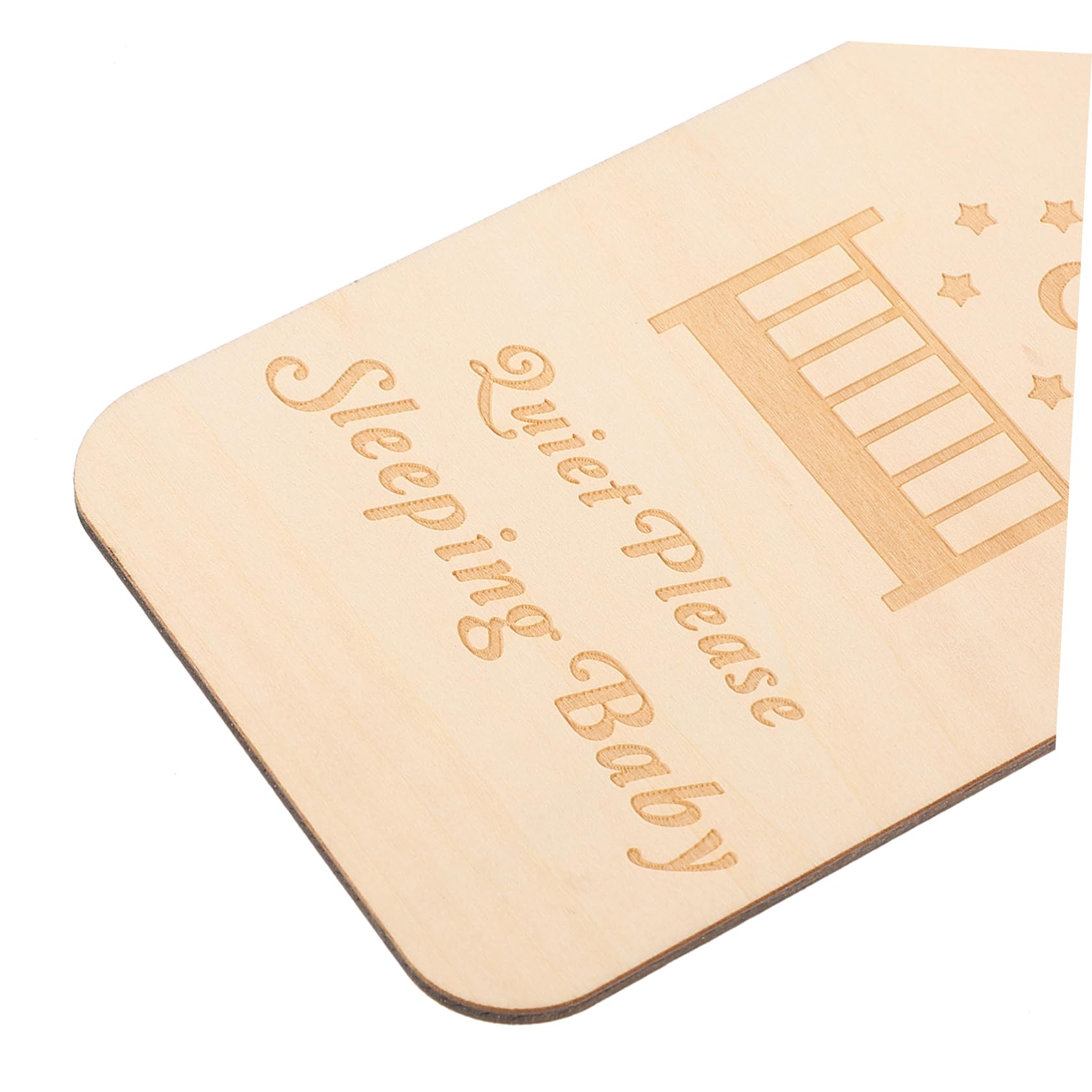 UPKOCH Holz Türschild Personalisiert Kinder für Babyzimmer 5 Stück Beige Leicht und Liebevoll Gefertigt zum Aufhängen an Haustür