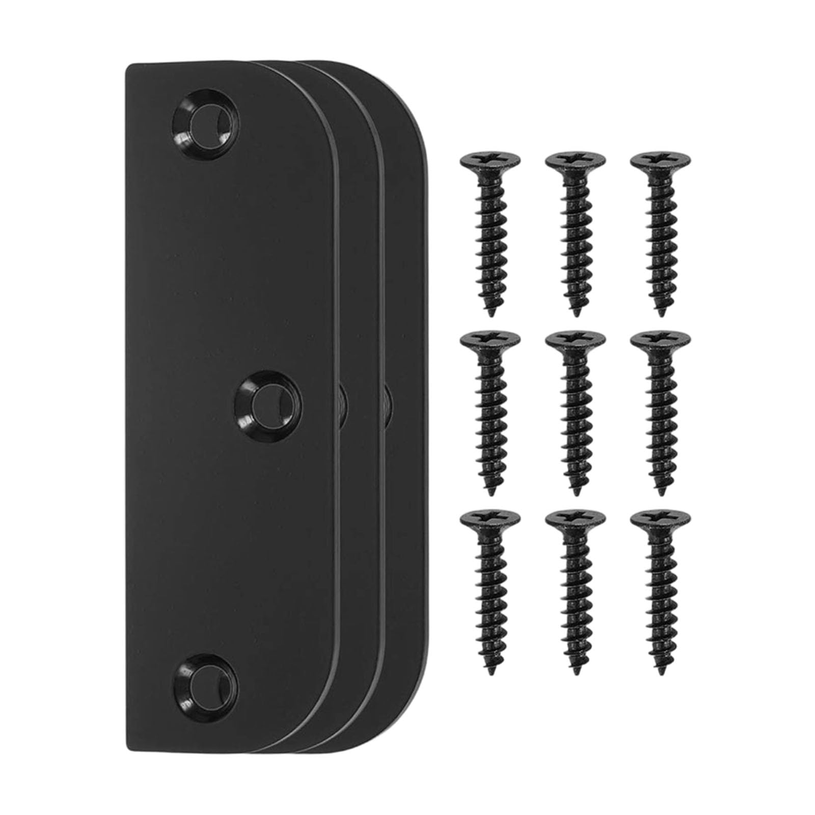 Kaeltsyn Black Type Stainless Steel Hinges Shims Door Wooden Accessories Strikes Plate For Home Renovation Kitchen Cabinet Door Hinges Mounting Spacers