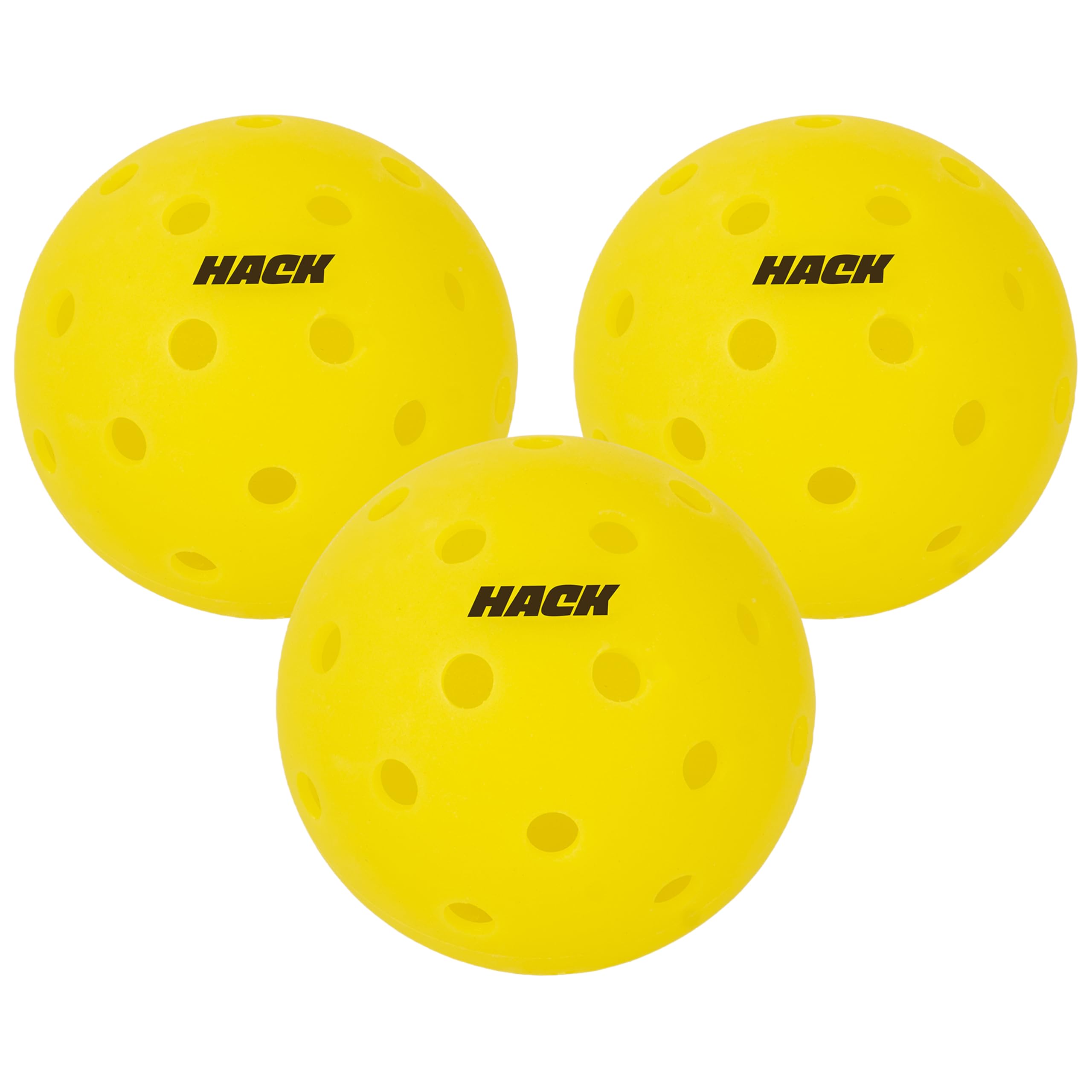 Hack Athletics 40 Hole Pickleball Balls – Indoor & Outdoor Pickleball Balls, Durable, Balanced, Precision Drilled Holes for True Flight, Consistent Bounce for Training & Matches (Set of 3)-image-21