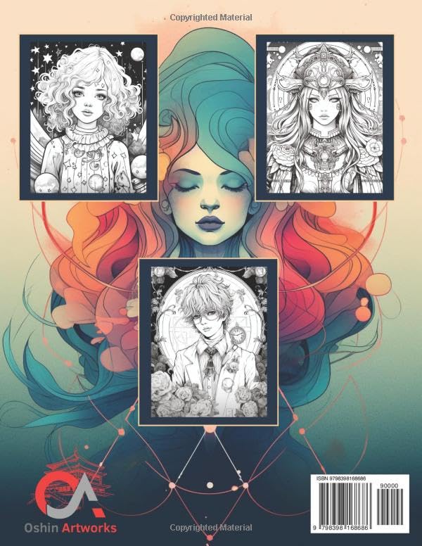 Miniatura 2 de Mystical Waifus (and Husbandos) Coloring Book for Adults