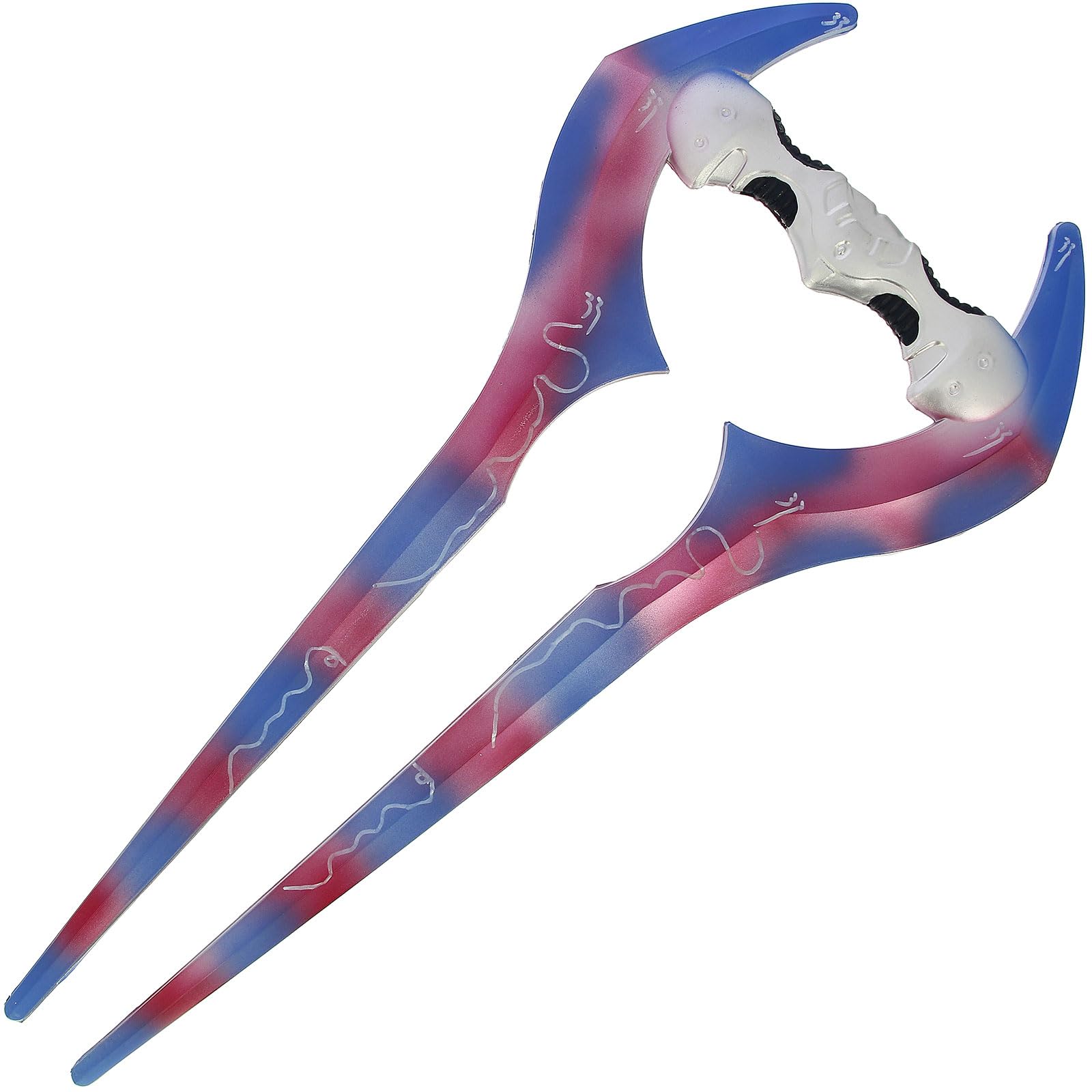 Foam Sci-Fi Energy Sword Replica Costume Prop, Lightweight Dual-Blade Futuristic for Cosplay, Roleplay, Themed Parties, Stage Performances, Photoshoots and Display