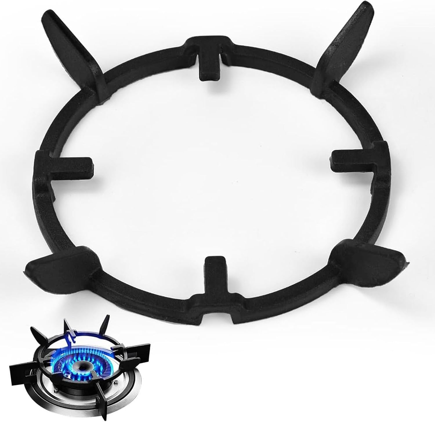 Kitchen Wok Rings Cast Iron Cookware Stabilizer Hob Pans Holder Iron Stove Rack Suitable for Even Heating Cast Wok Rings