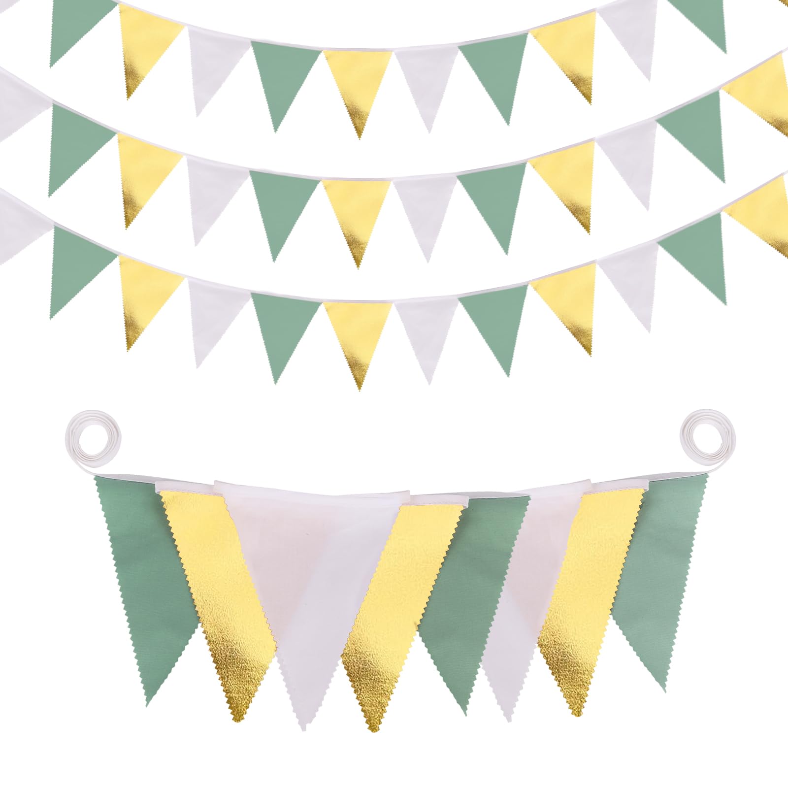 Guirlande fanions tissu baptême cadeau décoration baby shower