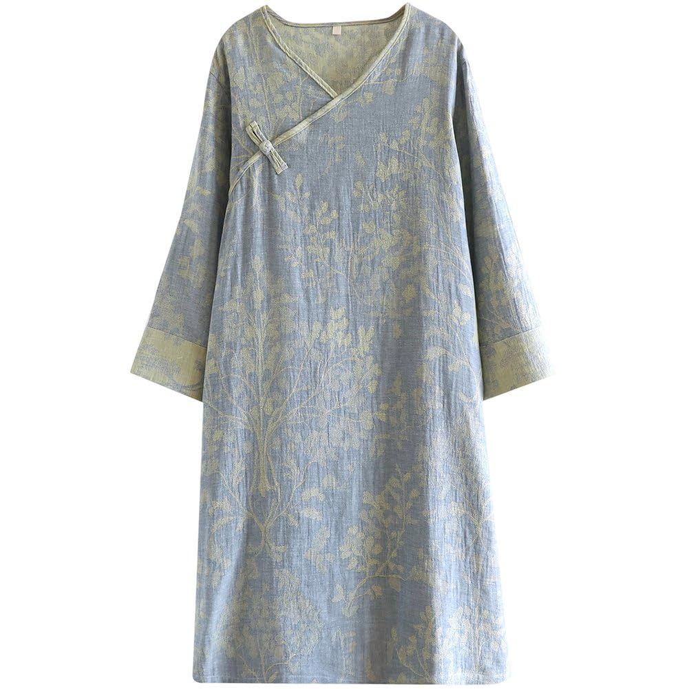 Kimono yukata de mujer en algodón cómodo para pijama de baño