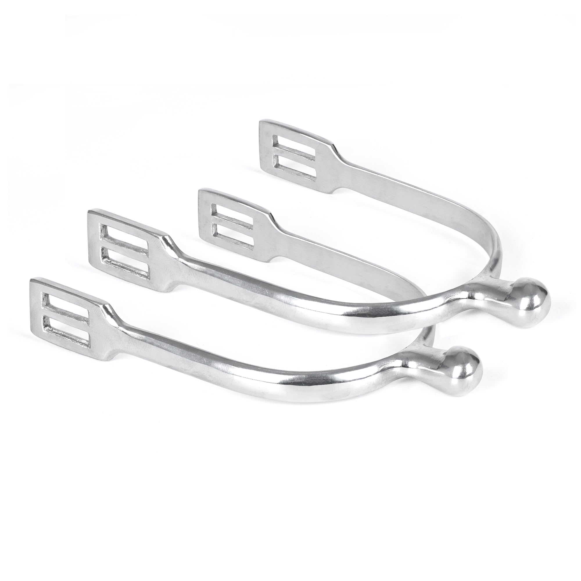 Gallop Shop Dressage Knob End / Horse Riding Spurs / Spur with Free Straps (Polish)